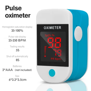 

Mini Fingertip Pulse Oximeter SpO2 Monitor Oxygen Saturation Monitor Pulse Rate Measuring Gauge Device 5s Rapid Reading