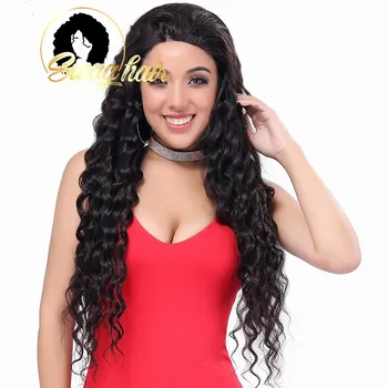 

Swag Loose Deep Wave Wigs 13x4 Lace Front Human Hair Wig Deep Wave Brazilian Hair Wigs For Black Women Pre Plucked 180% Wigs