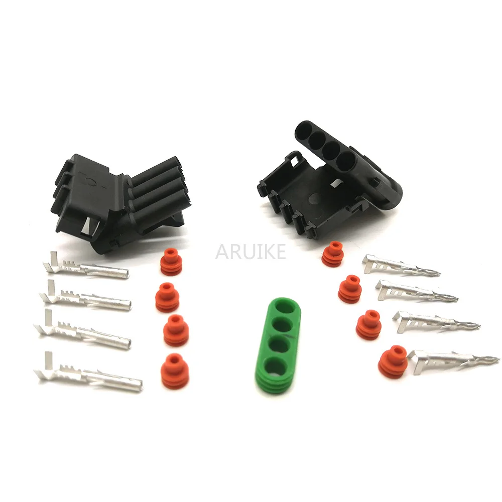 5 комплектов 4P водонепроницаемый электрический разъем для Weatherpack Авто Грузовик 2