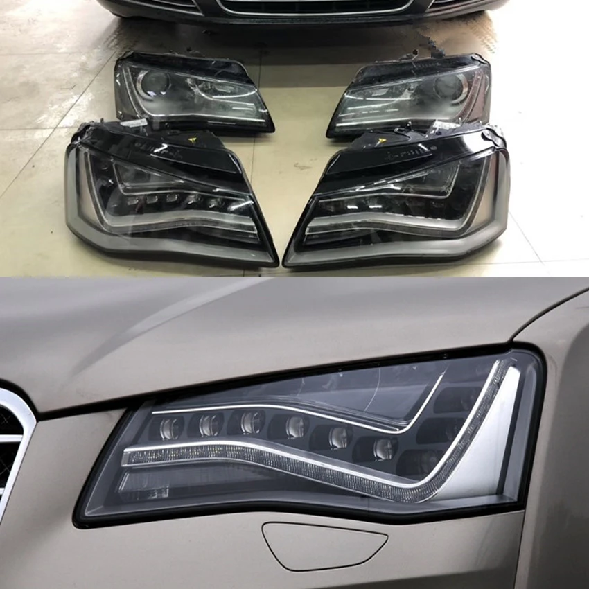 for Audi A8 2011-2013 LENS Headlights headlights glass mask lampshade  transparent housing lamp A8 Lens lamp cover AliExpress