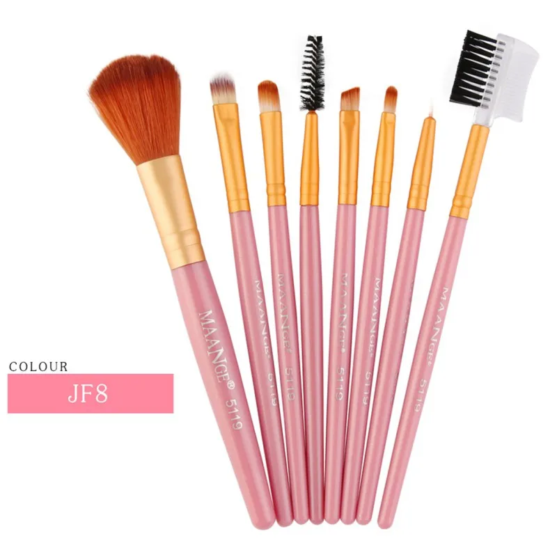 

8 Pcs Makeup Brushes Kit Blush Eye Shadow Eyeliner Eyebrow Brush Makeup Brushes Set maquillaje