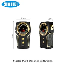 Электронная сигарета Sigelei Vape Top1 Sigelei Топ 1 230 Вт коробка мод с P9 Sub Ом бак 2 мл/RDA комплект на 18650 батарея испаритель