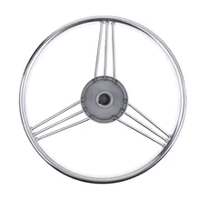 Лодка яхта 1" нержавеющий руль с ручкой 3 спицами