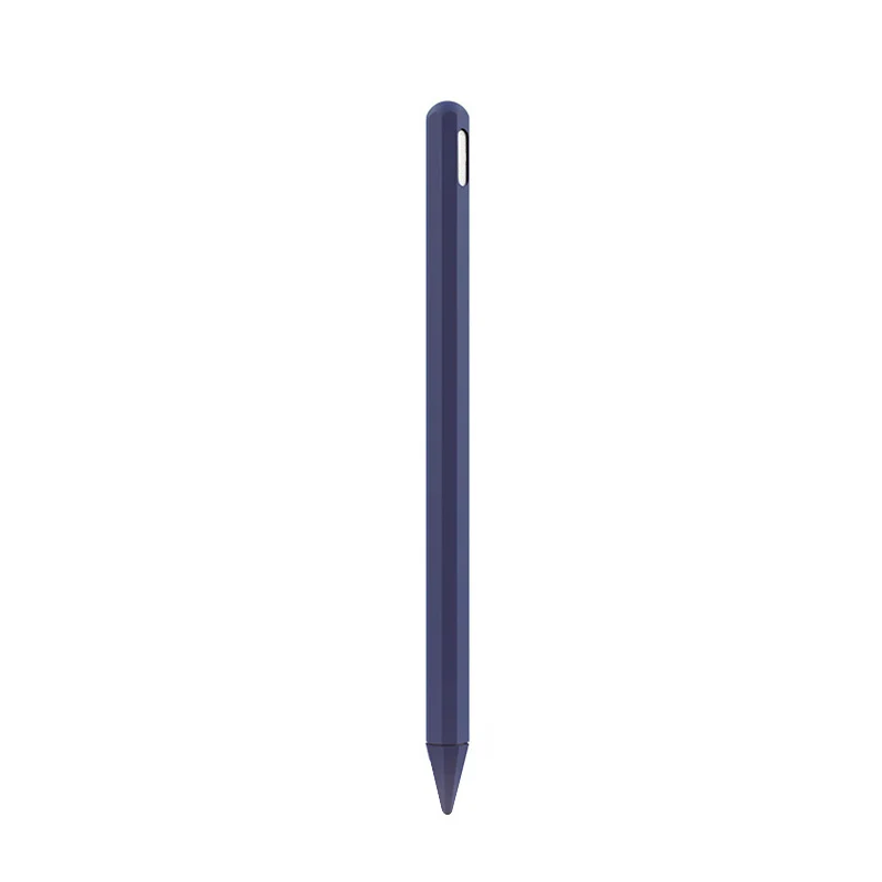 Синий Ручка перо протектор Силиконовый рукав ручка Обложка держатель для Apple Pencil 2 FO - Цвет: Синий