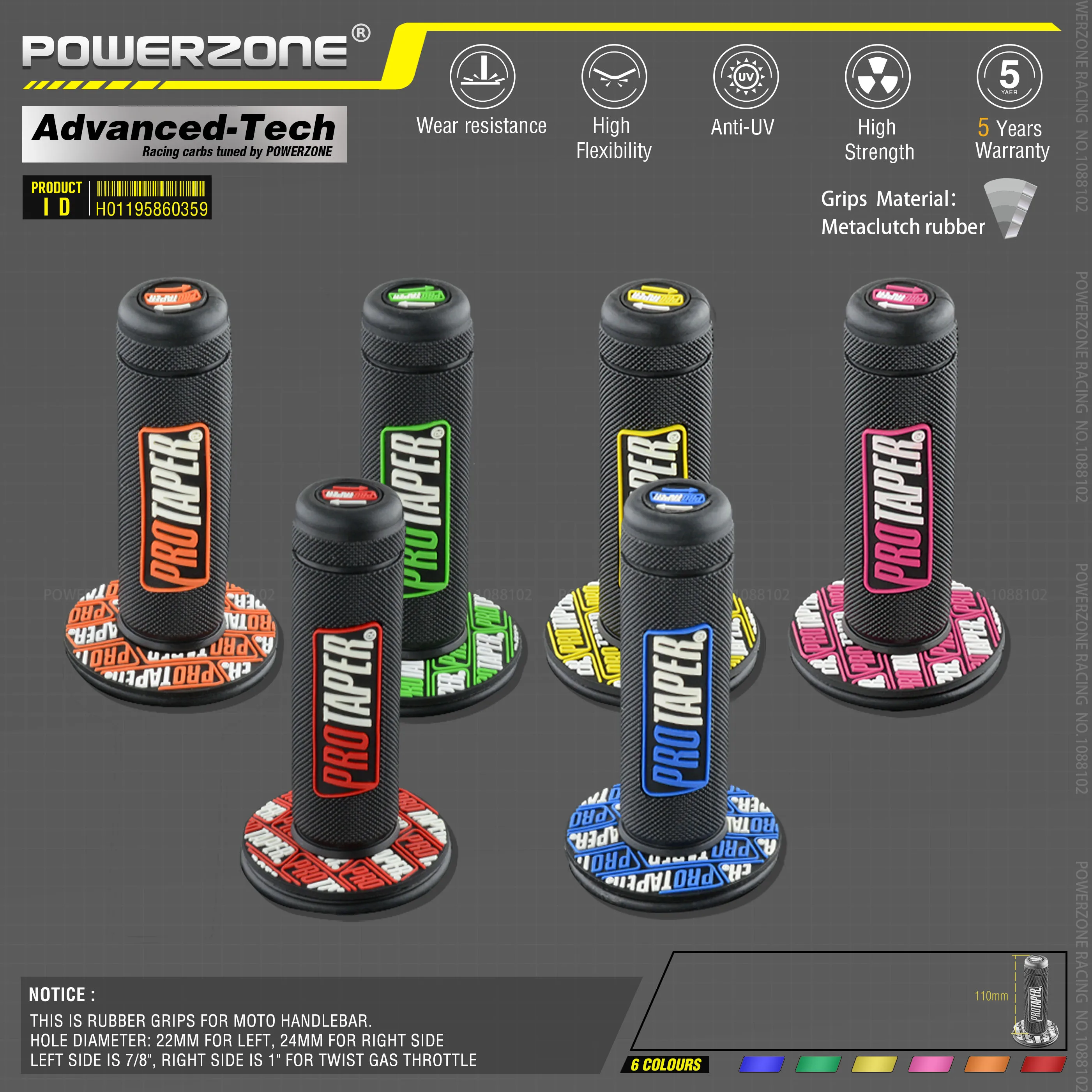 MX gel like для руля 7/8 дюйма светло голубые резиновые ручки мотоцикла supermoto pitbike