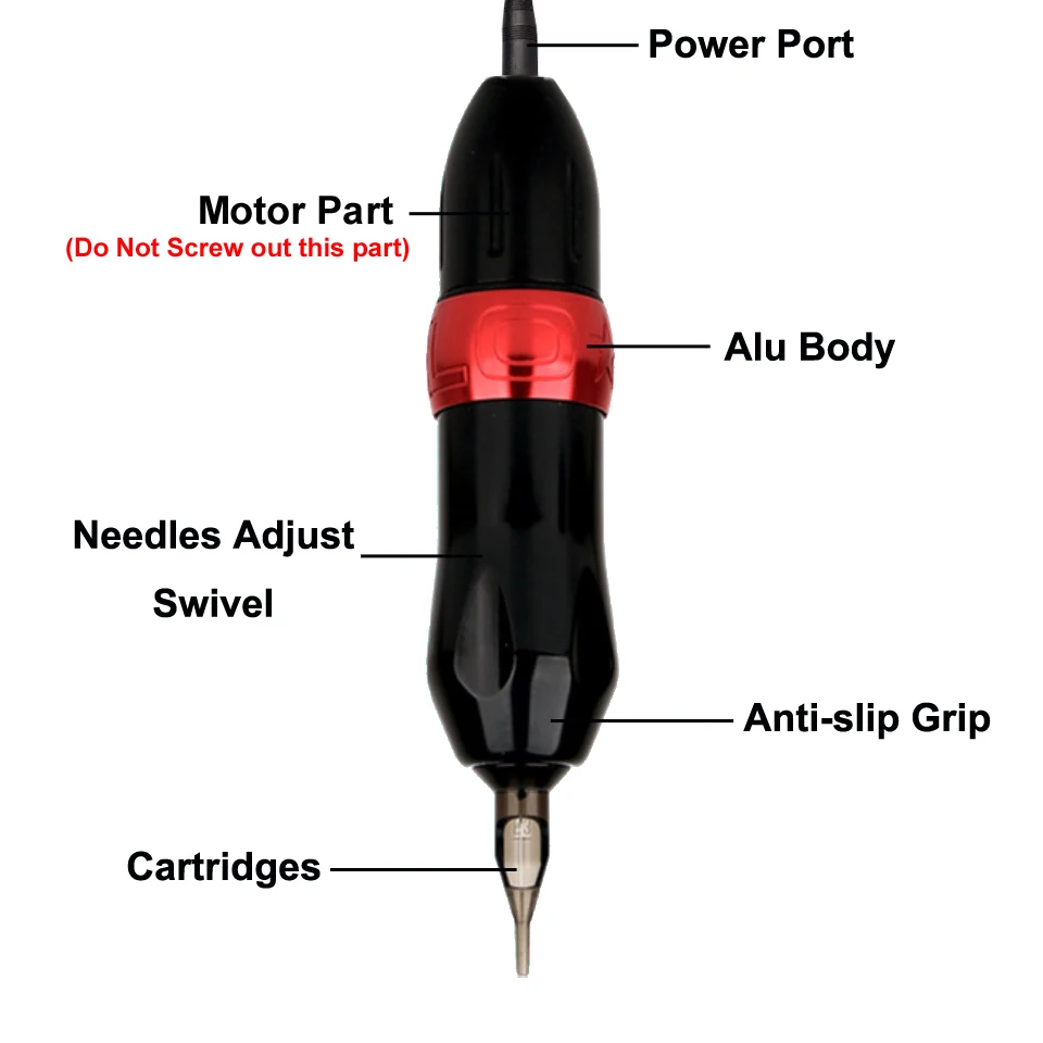 2019NEW Мотор татуировки ручка роторная машина татуировки машинка для нанесения татуировки орудие для полу Перманентный микроблейдинг макияж