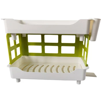 

Detachable Storage Organizer Home Kitchen Drainer Utensil Dish Drying Rack Bathroom Castor Multifunctional Bowl Holder Desktop