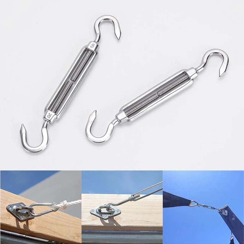Mousqueton En Acier Inox 304 - Parfait Pour Voile D'Ombre, Hamac, Camping Et Plus | Charge 200kg