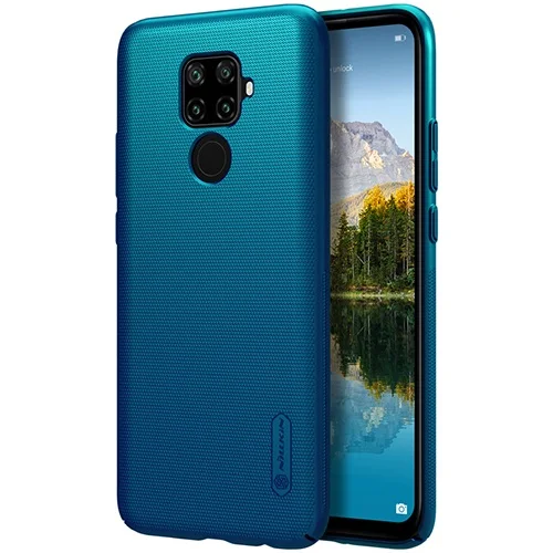 Для huawei Nova 5i PRO Бампер чехол Nillkin матовый Противоскользящий защитный чехол Nova 5i PRO матовый жесткий чехол - Цвет: Peacock blue