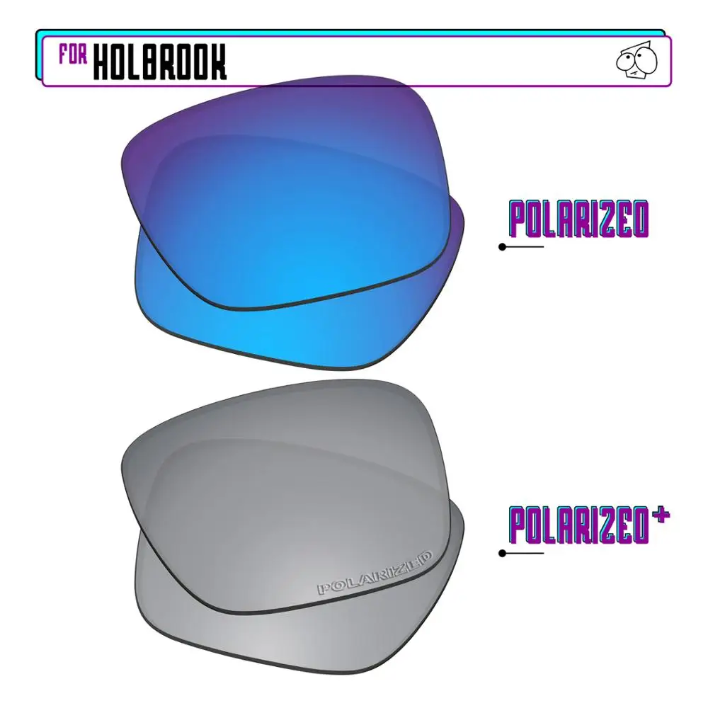 

EZReplace Polarized Replacement Lenses for - Oakley Holbrook Sunglasses - Sir P Plus-BluePPlus