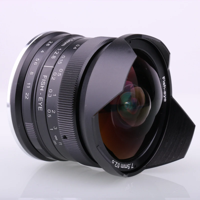 7,5 мм f2.8 Рыбий глаз объектив 180 APS-C ручной фиксированный объектив для Canon EOS-M Крепление камеры Горячая Распродажа