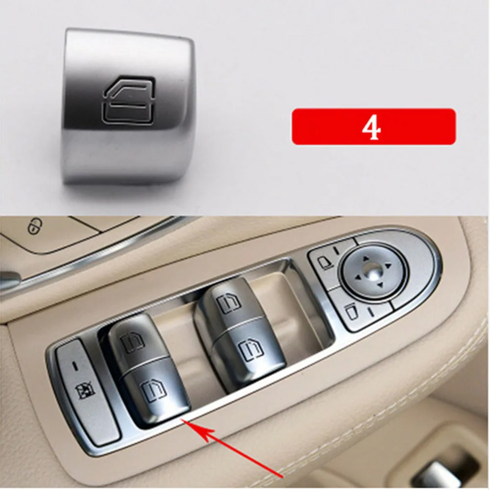 1х стекло покрытие подъемника кнопка переключения ABS чехол для Mercedes Benz заменяет