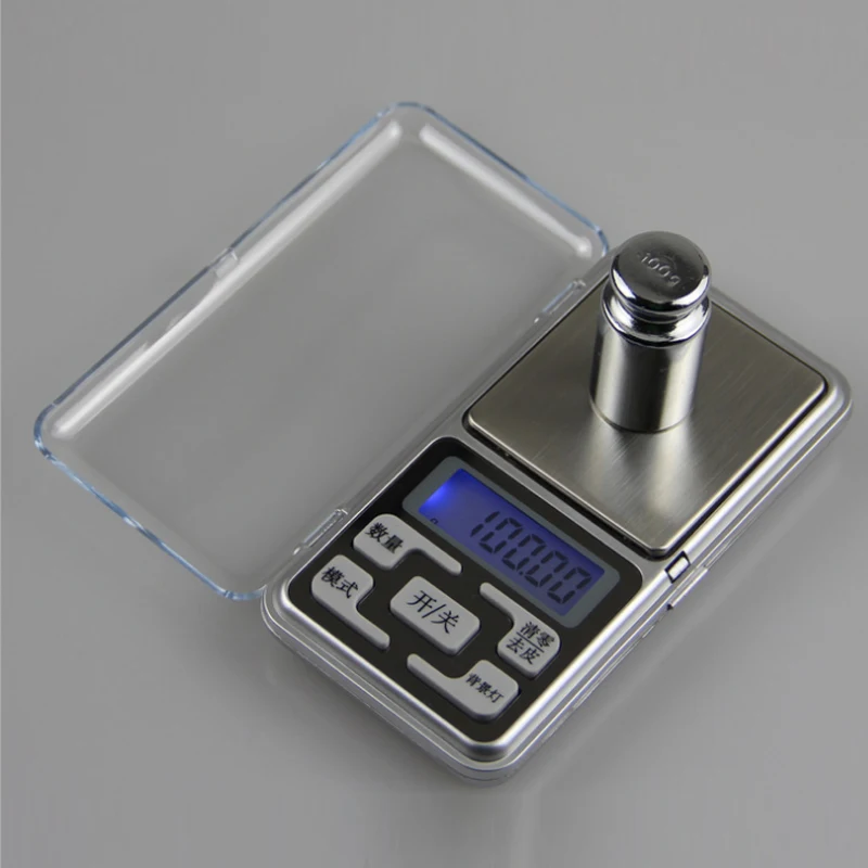 

Digital Jewelry Scales Electronic Mini LCD For Kitchen 100/200/300/500g 0.01/0.1g Backlight Pockets Jewelry Weight High Accuracy
