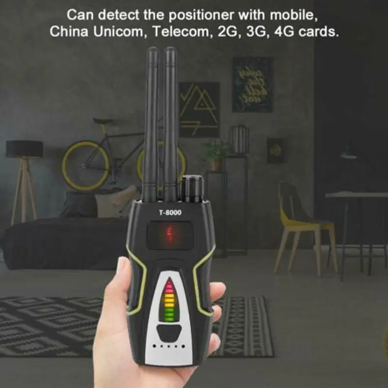 Vilips Anti- Spy Wireless RF Signal Detector Camera Detect GSM Audio Finder GPS Scan Detector Anti Candid Camera Signal Scanner images - 6