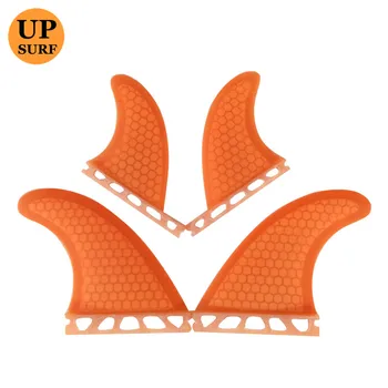 

Surfboard Quilhas G5+GL Future-Quad-Fins Orange/blue Honeycomb Future Fins