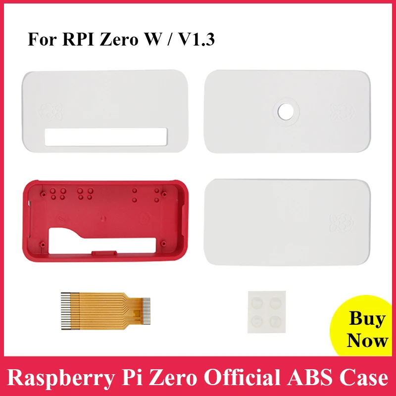 Официальный чехол для Raspberry Pi Zero белый красный из АБС пластика корпус с 3 крышками