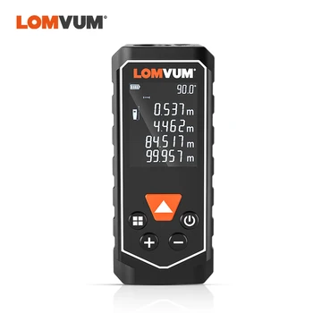 

LOMVUM GREEN Laser Meter Handheld Distance Meter USB Rechargeable Laser Ruler Rangefinders Digital Tape Electronic Leveling