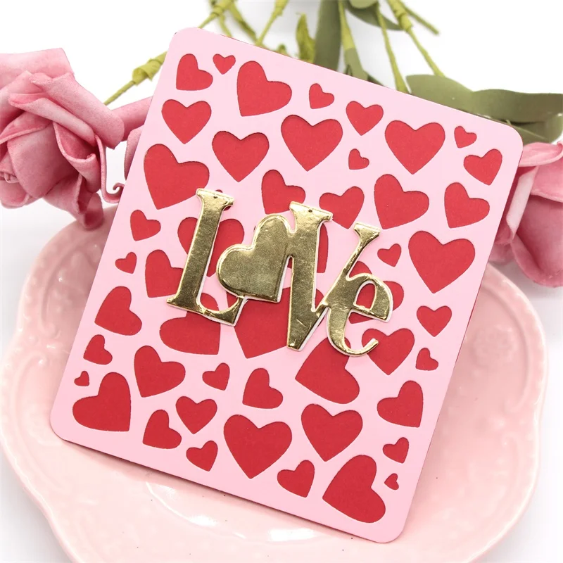 

KLJUYP Heart Frame Metal Cutting Dies Stencils for DIY Scrapbooking/photo album Decorative Embossing DIY Paper Cards