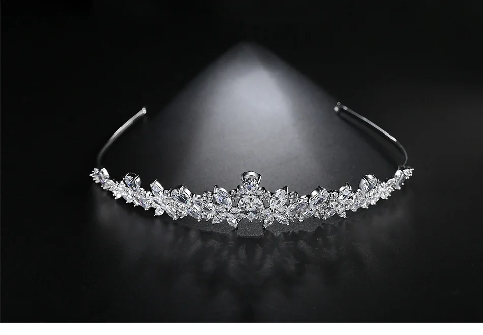 Zither Cluster Hair Bands AAA Zircon Inlaid Fashion Simple Korean-style-Style Fine Hair Bands