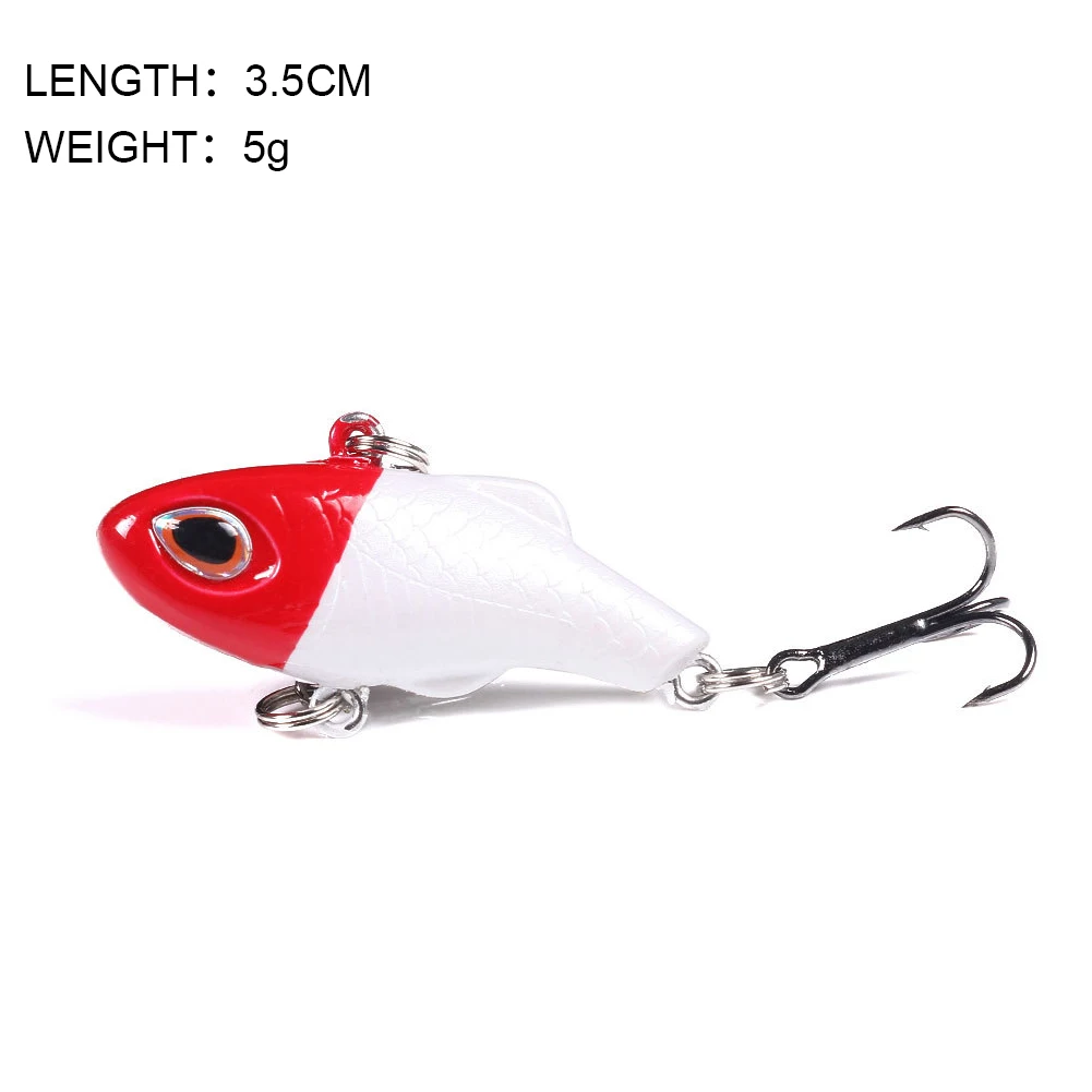 3.5cm Fishing Lure Sinking Mini Crankbait Vibration Artificial Hard Bait Winter Ice Fishing Wobbler Bass Fishing Tools Tackle