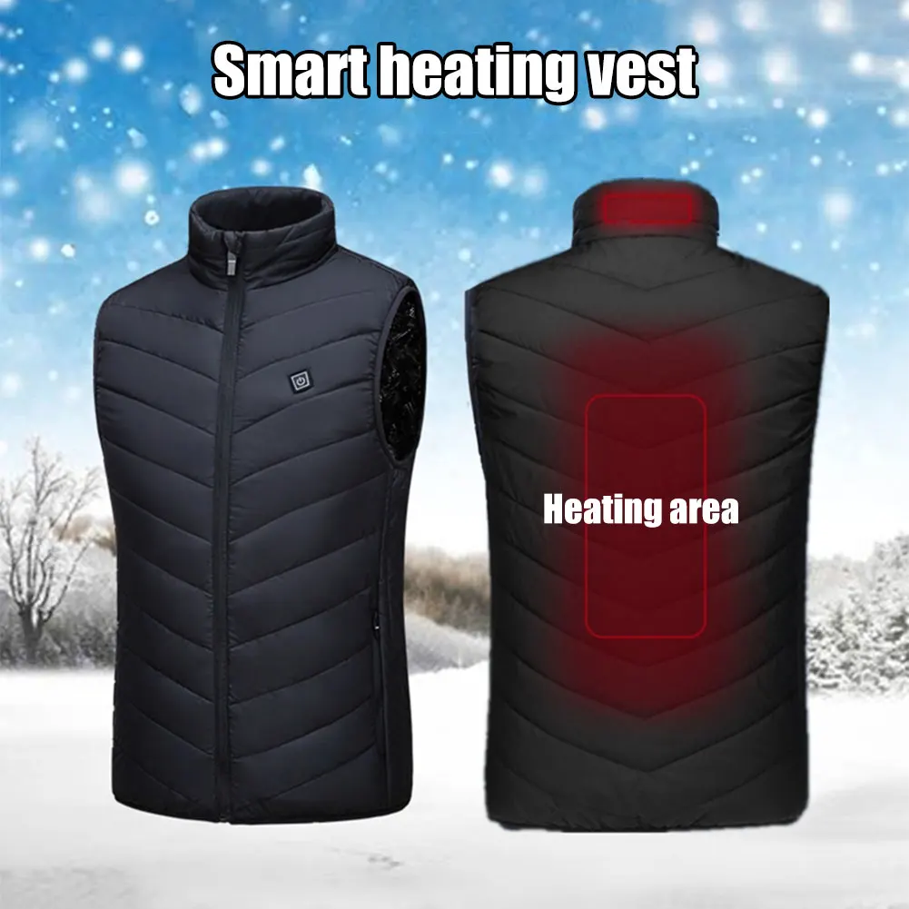 

Electric Heated Vest Men Women Heating Waistcoat Thermal Warm Clothing Washable Usb Heated Outdoor Vest Winter Heated Jacket