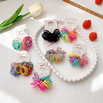 New 30pcs/lot Hair bands Girl Candy Color Elastic Rubber Band band Child Baby Headband Accessories for hair | Детская одежда и