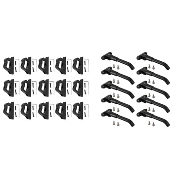 

25 Set Scooter Accessories:15 Set Front Hook Hanger Helmet Pocket Claws & 10Set Scooter Parking Stand Kickstand