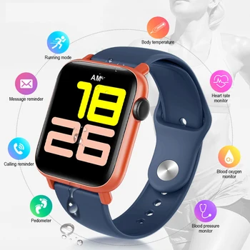 

QS19 Smart Watch Body Thermometer Heart Rate Monitor Sport Fitness Tracker IP67 Waterproof Men Women Smartwatch for IOS Android