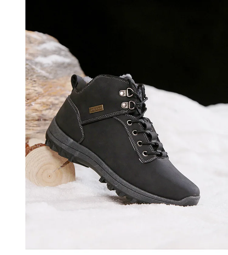 Уличные зимние мужские зимние ботинки теплая хлопковая обувь Martens уличная спортивная обувь армейские ботинки Zapatos De Hombre