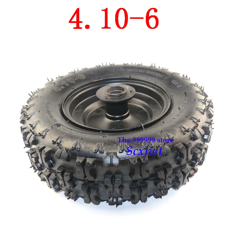 Колеса ATV 4,10-6 шины и обод ATV Quad Go Kart 47cc 49cc массивные 4,10-6 шины внутренняя труба подходит для всех моделей