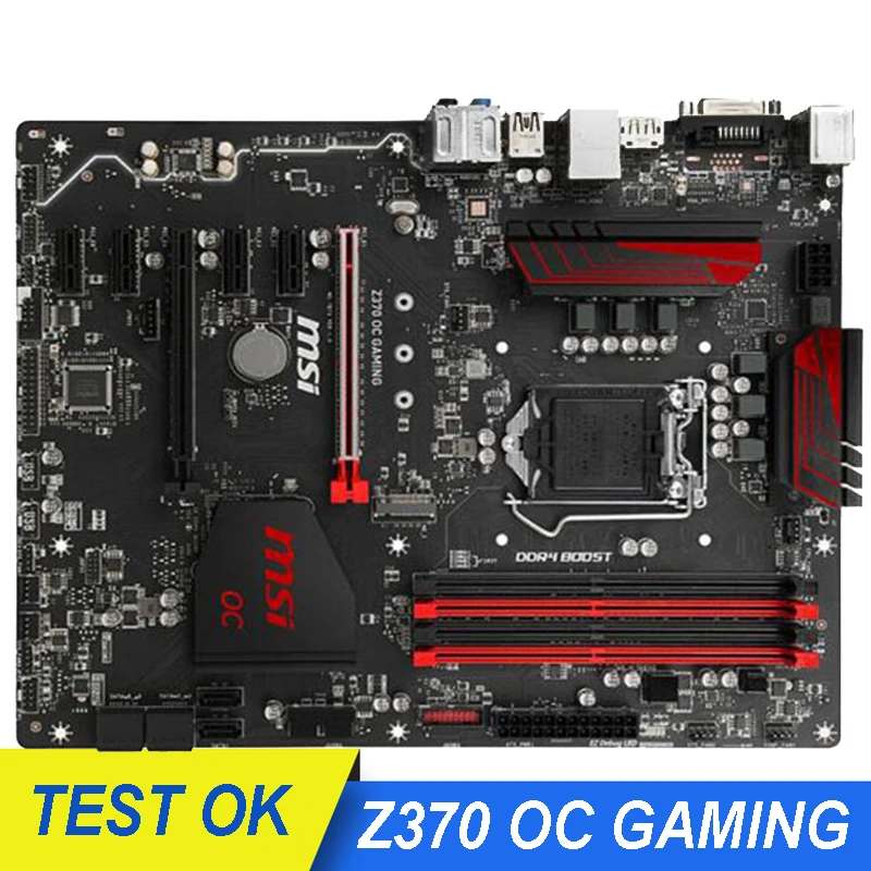 Материнская плата LGA 1151 DDR4 для MSI Z370 OC GAMING б/у Intel SATA3 USB3.1 64 Гб десктопная