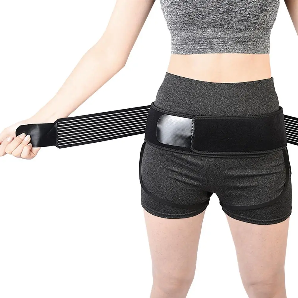 Pelvic Support Belt Women Postpartum Hip Recovery Black Sacroiliac