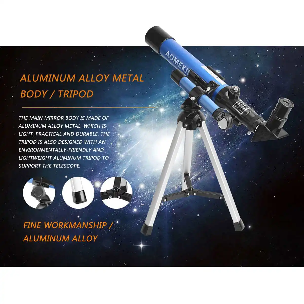 20x 32x рефракция астрономический телескоп Sky Монокуляр Telescopio область наблюдения с портативным штативом