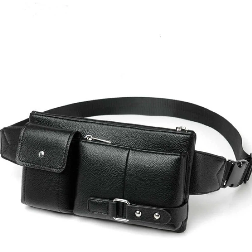 Borsa A Tracolla In Pelle Fanny Pack Tablet Ebook Per Sony Xperia Pro (2020)