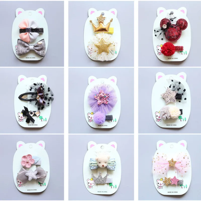 

5set/lot Cute Flower Princess Hairpin Kids Girls Hair Clips Bows Barrette Accessories for Children Hairclip Headdress Hairgrips