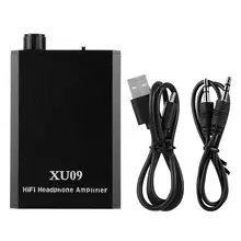 Портативный металлический HiFi аудио набор гарнитура усилитель для наушников комплект черный Портативный hifi гарнитура усилитель