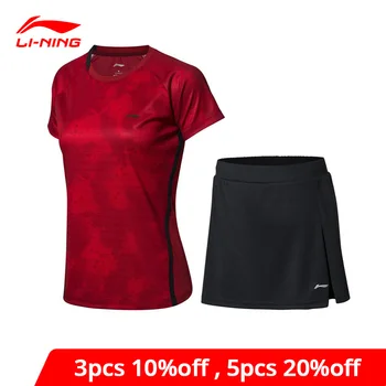 

Li-Ning Women's Badminton Competition Sets T-shirts + Skirts Suits Breathable AT DRY LiNing li ning Sports Set AATN012 WAT1167