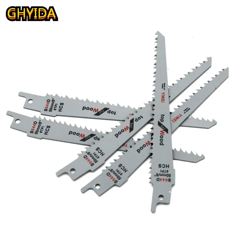 Лезвия пилы сабельной из высокоуглеродистой стали GHYIDA2 Pcs S644D 150 мм для работ по