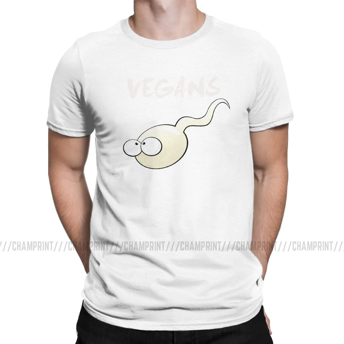 Vegans также нужен протеин футболки для мужчин Вегетарианская Новинка Хлопок Футболка круглый вырез короткий рукав Футболка одежда размера плюс - Цвет: Белый