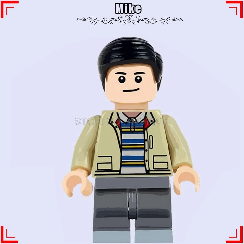 Mike Фигурки странных вещей демогоргон Eleven Terror Movie Pennywise клоун создатель Technic строительные блоки Хэллоуин Рождественские игрушки - Цвет: Mike