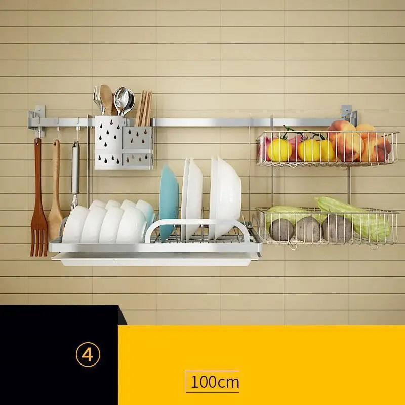 Дальность Организация сушилка для посуды Organizador Cocina нержавеющая сталь Cozinha аксессуары для кухни кухонный стеллаж для хранения держатель - Цвет: Version J
