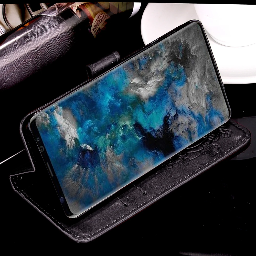 Чехол-портмоне с откидной крышкой чехол для samsung S9 плюс Чехол S10 плюс S9 S8 S7 S6 край S5 S4 S3 мини-чехол для телефона из искусственной кожи для samsung 3D клевера