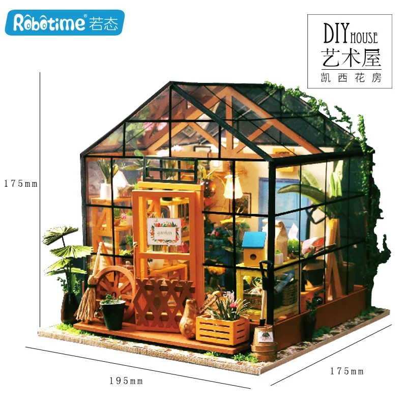 

Art DIY Hut Creative Entirely Handmade Assembled Tailor Shops Micro Landscape Model Crafts Gift