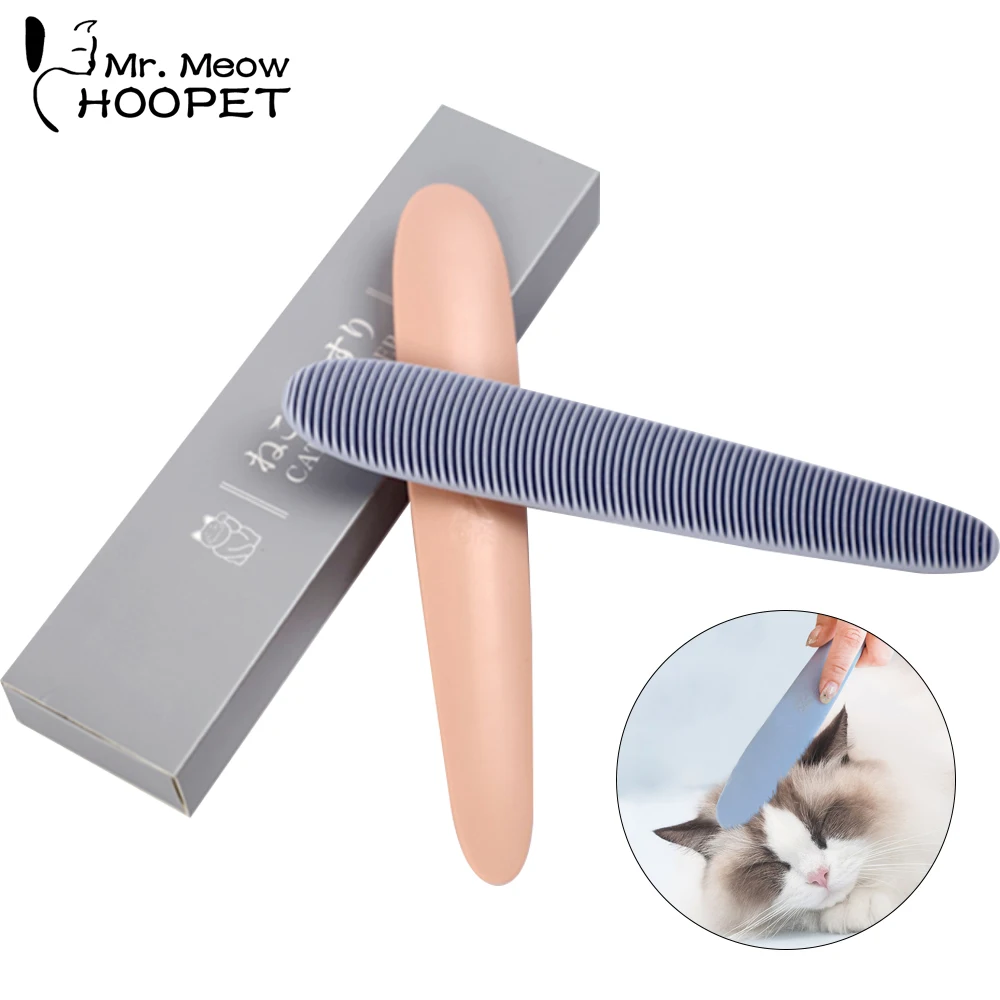 

Hoopet Pet Cat Combs Dog Hair removal comb Cat Brush Grooming Tools Imitation cat tongue Massage Comfortable Portable Pet Supply