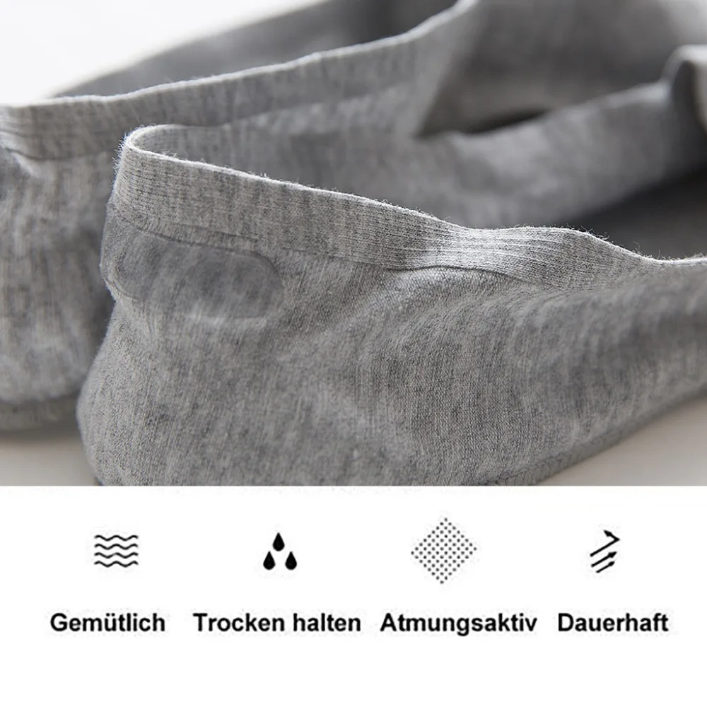  10 Pairs Fashion Man Antiskid Invisible Low Cut Socks Anti-slip Toe Ankle Sock (3)