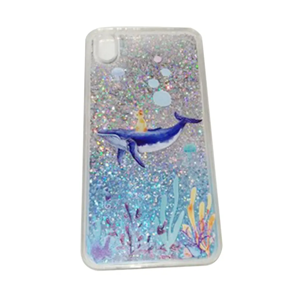 Creative Shining Quicksand Phone Case Drop Protection Anti-fall Cover Fashion Ocean Series Phone Case For OPPO