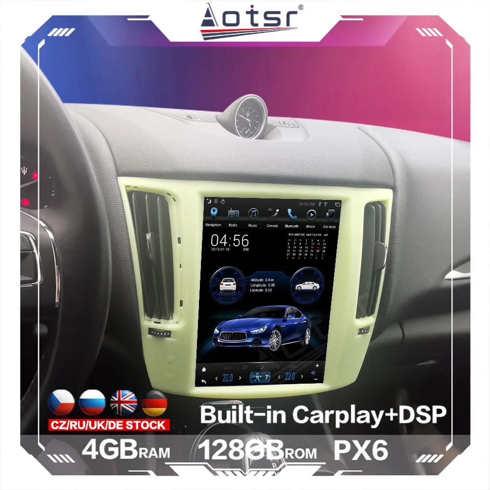 

PX6 64G For Maserati Levante Android Car Radio Car GPS Navigation Auto Stereo Multimedia Player Tape Recorder DSP Carplay 4G SIM