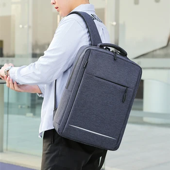 

KEENPACK 2020 New Backpack Laptop Travel Bag Business Computer Black USB 16.5" Gray Color Hot Sale