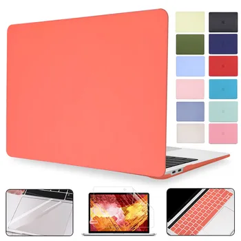 

Soft-touch Matte Plastic Hard Shell Case for MacBook Pro 13 15 16 inch Touch bar A2141 A2159 2020 Air 13 A2179 A1932 13.3 inch
