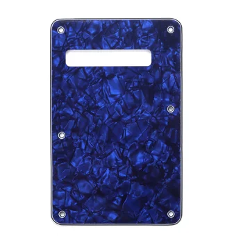 

Musiclily Guitar Strat Back Plate for Fender USA/Mexican Standard Stratocaster Modern Style, 4Ply Blue Pearl